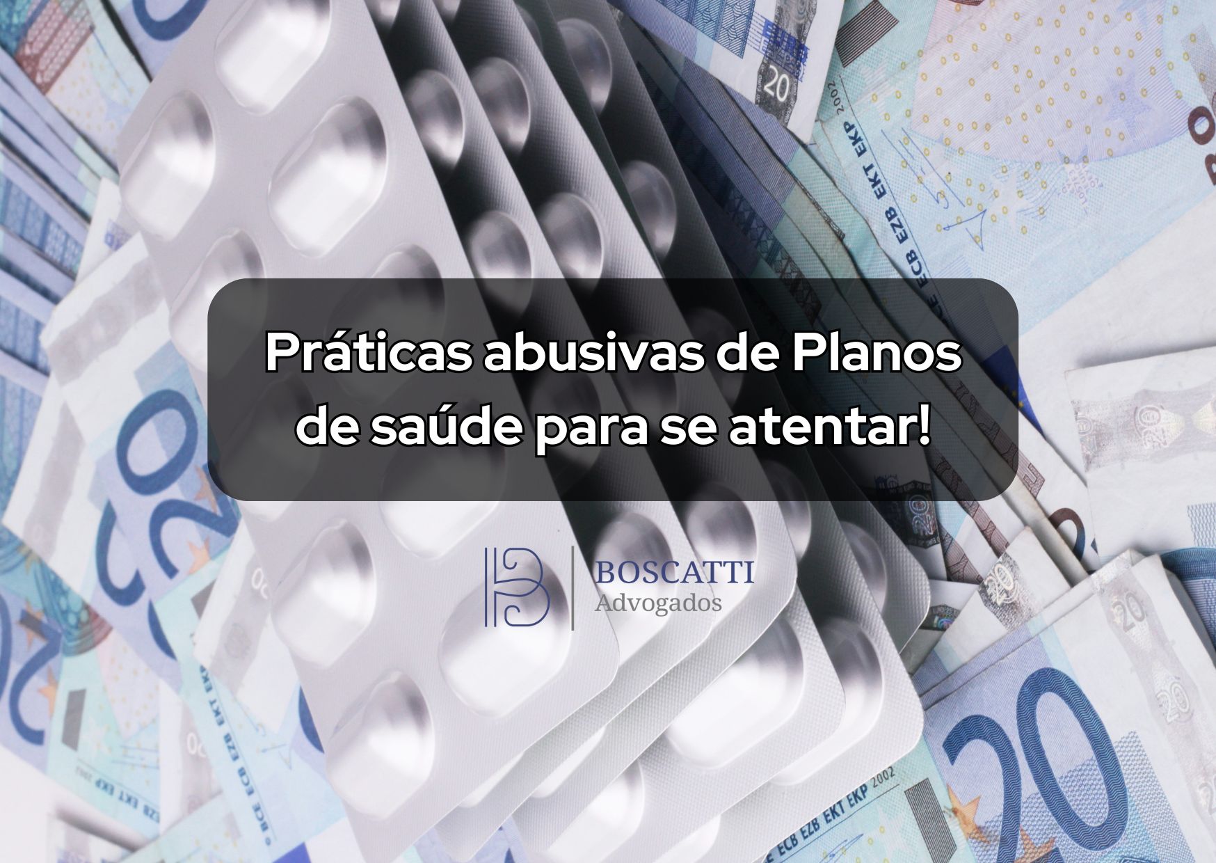 nota de dinheiro e cartelas de remédios